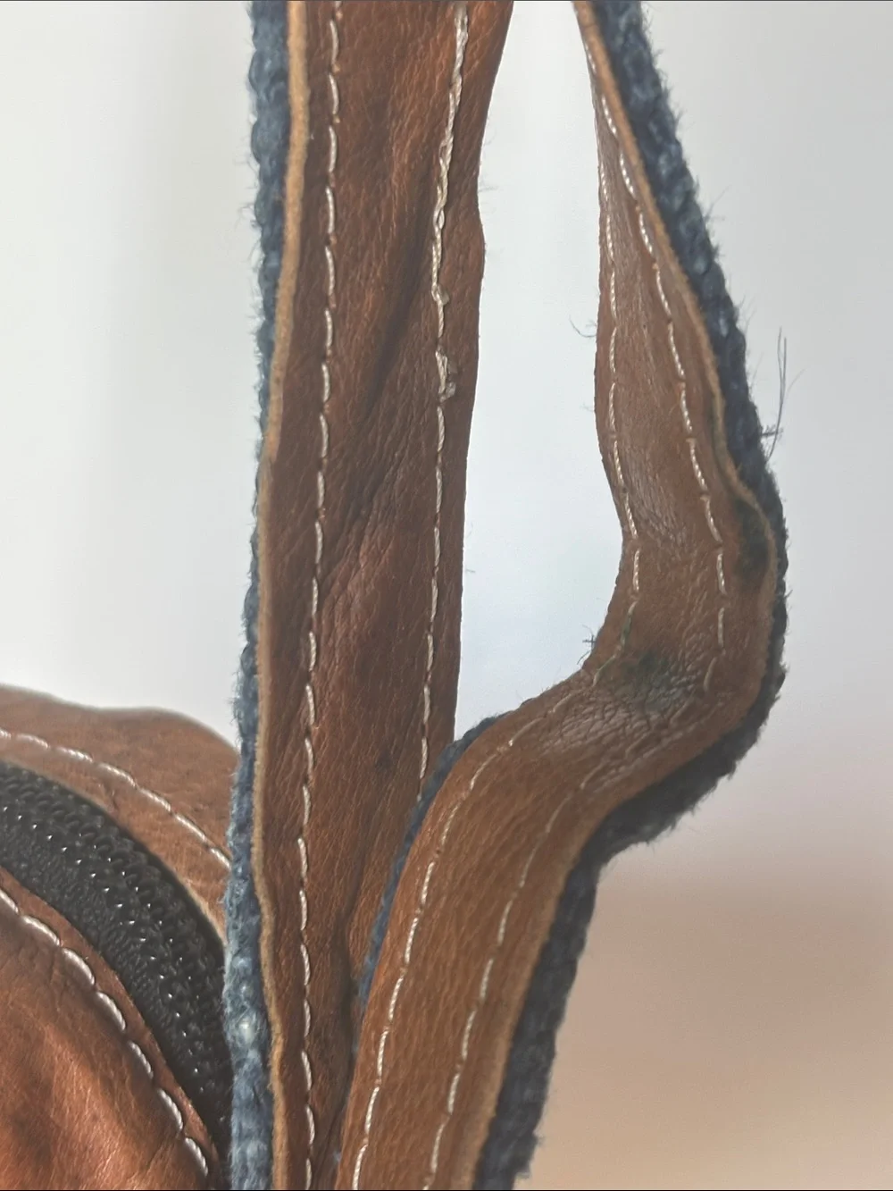 Ganesh Himal Trading Hand Woven Hemp and Leather Crossbody Camera Bag
